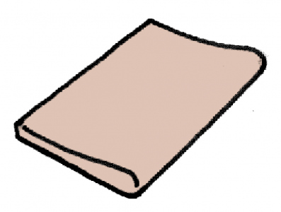 Dlažba Ardoise - růžová - rovný díl zaoblený 500 x 350 mm, 1ks